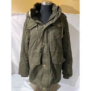 Orolay Down Military Jacket Green Mid-Length Multi-Pocket Casual